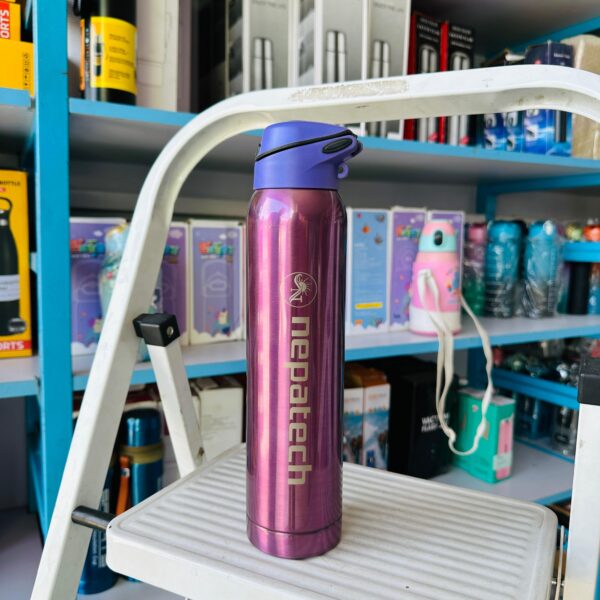 NepaTech 750ml Straw Flask – Insulated Stainless Steel Bottle for Hot & Cold Drinks - Image 3