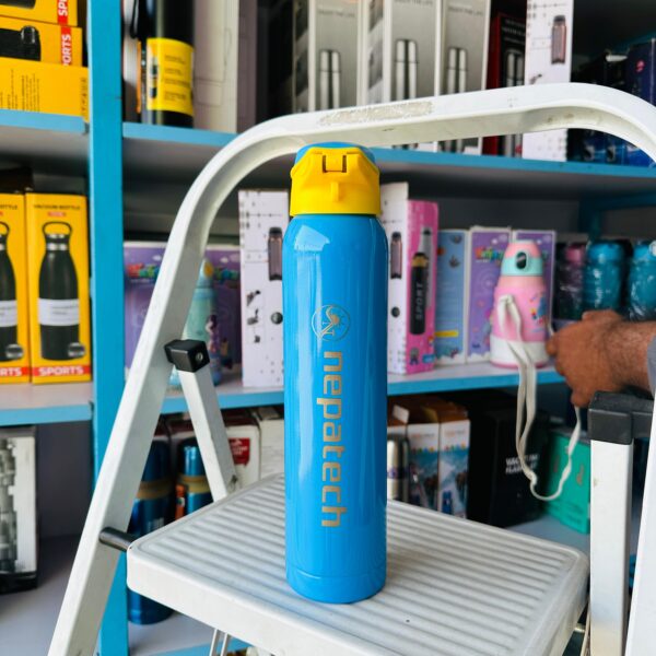 NepaTech 750ml Straw Flask – Insulated Stainless Steel Bottle for Hot & Cold Drinks
