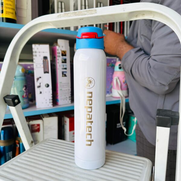 NepaTech 750ml Straw Flask – Insulated Stainless Steel Bottle for Hot & Cold Drinks - Image 5