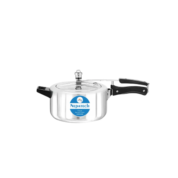 NepaTech Pressure Cooker – 4L | Durable & Efficient Aluminum Pressure Cooker for Family Cooking | Safe, Fast & Energy Saving