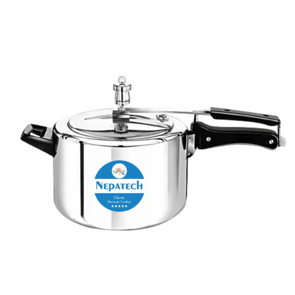 NepaTech Pressure Cooker – 5L | Heavy-Duty Aluminum Cooker for Large Family Meals | Fast, Safe & Energy-Efficient Cooking